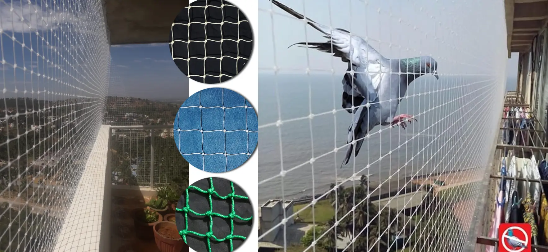 Pigeon & Balcony Netting Installation In Bangalore